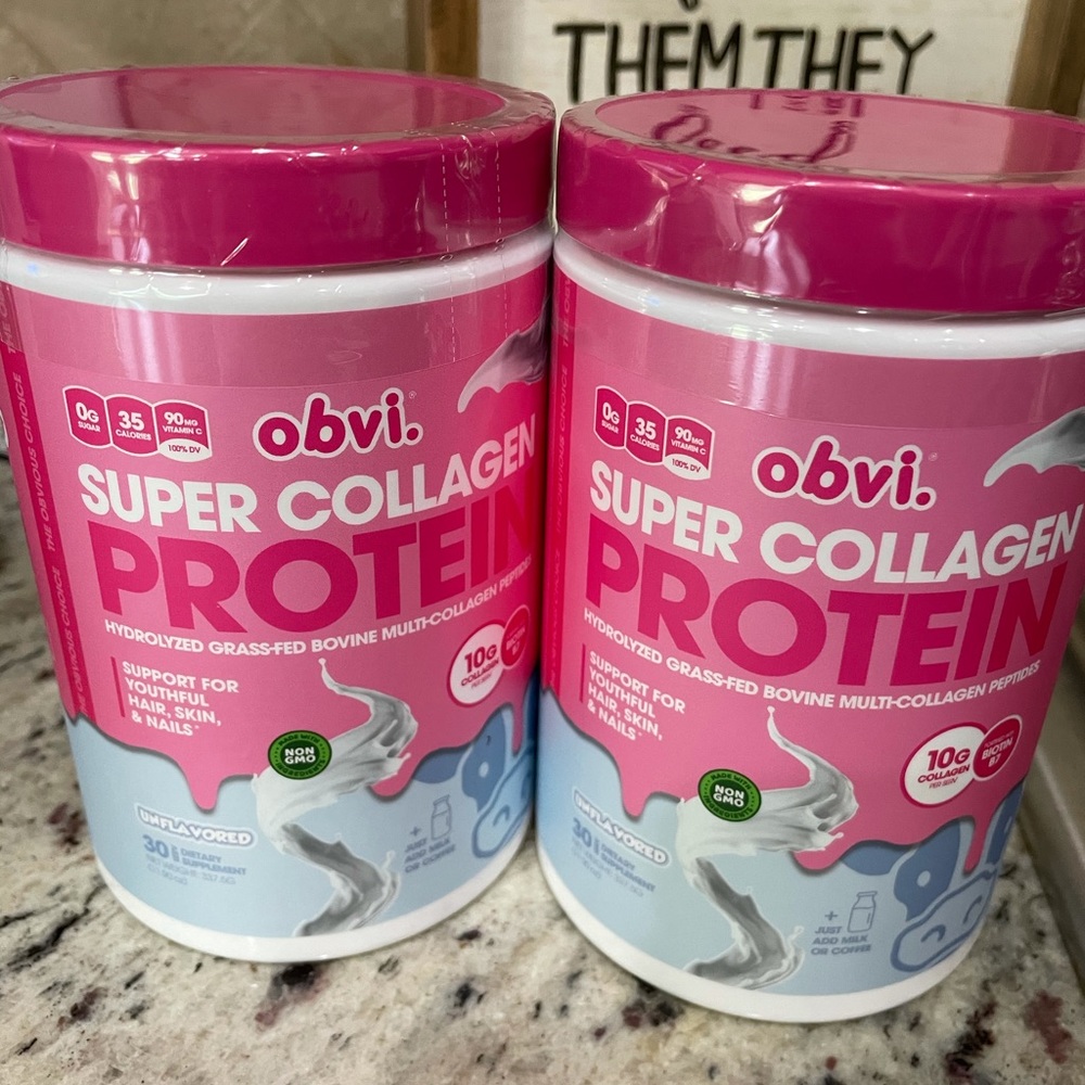 2 new tubs of Obvi Collagen. Willing to separate